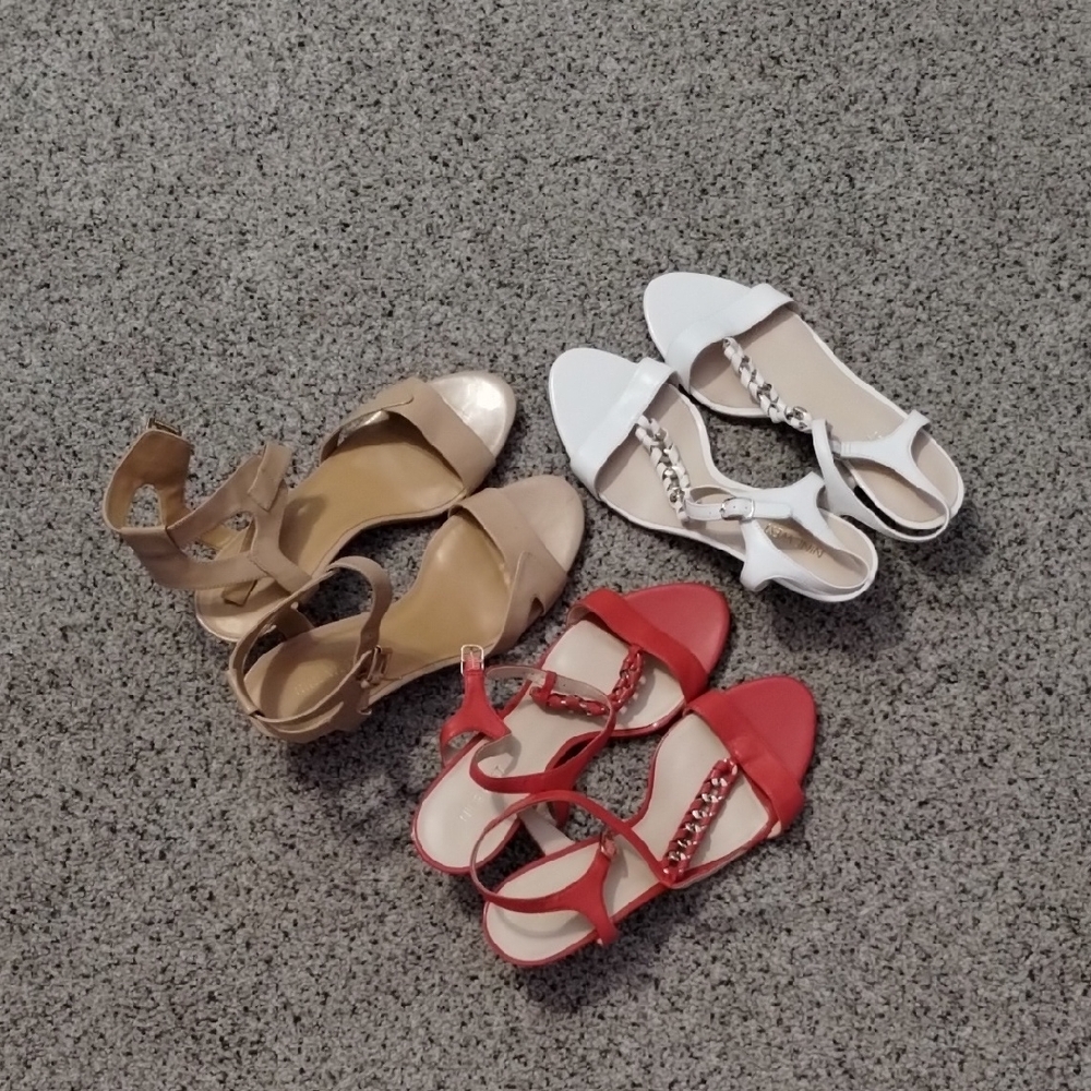 Nine West Women's Sandals - Red, White, Tan